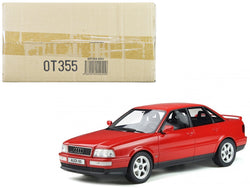 1994 Audi 80 Quattro Competition Laser Red Limited Edition to 3,000 pieces Worldwide 1/18 Model Car by Otto Mobile