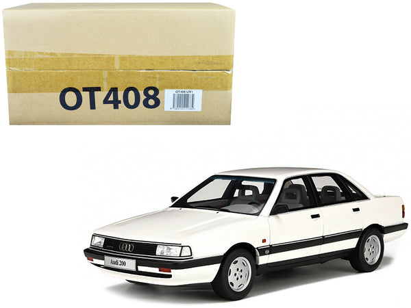 1989 Audi 200 Quattro 20V Pearl White Limited Edition to 2000 pieces Worldwide 1/18 Model Car by Otto Mobile