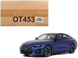 BMW i4 M50 Blue Metallic Limited Edition to 1000 pieces Worldwide 1/18 Model Car by Otto Mobile