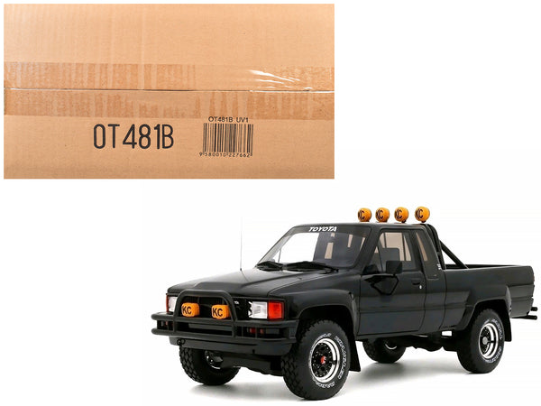 1985 Toyota Hilux SR5 Pickup Truck Black Limited Edition to 3000 pieces Worldwide 1/18 Model Car by Otto Mobile