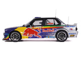 2023 BMW E30 V8 Drift "Red Bull Driftbrothers" Blue and Silver with Graphics Limited Edition to 3000 pieces Worldwide 1/18 Model Car by Otto Mobile