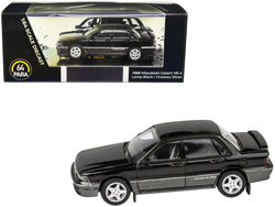 1988 Mitsubishi Galant VR-4 Lamp Black and Chateau Silver 1/64 Diecast Model Car by Paragon Models