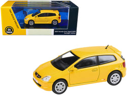 2001 Honda Civic Type R EP3 Sunlight Yellow 1/64 Diecast Model Car by Paragon Models