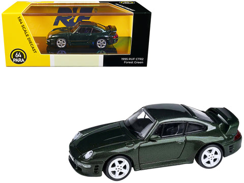 RUF Porsche CTR2 Forest Green Metallic 1/64 Diecast Model Car by Paragon Models