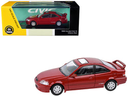 1999 Honda Civic Si Milano Red with Sun Roof 1/64 Diecast Model Car by Paragon Models