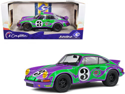 1973 Porsche 911 RSR #3 "Purple Hippy Tribute" "Competition" Series 1/18 Diecast Model Car by Solido