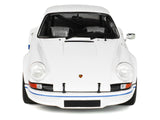 1973 Porsche 911 RSR Carrera White with Blue Stripes 1/18 Diecast Model Car by Solido