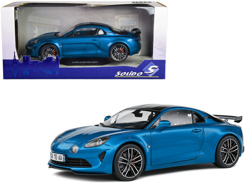 2023 Alpine A110S Pack Aero Bleu Alpine Blue Metallic with Black Top 1 –  Main Street Diecast Classics