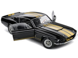 1967 Shelby GT500 Black with Gold Stripes 1/18 Diecast Model Car by Solido