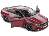 2019 Mercedes-Benz CLA C118 Coupe Rouge Patagonie Red Metallic with Sunroof 1/18 Diecast Model Car by Solido