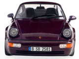 1990 Porsche 911 (964) Turbo Violet Blue Metallic 1/18 Diecast Model Car by Solido