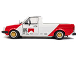 1983 Volkswagen Caddy MK 1 Pickup Truck "Red Cowboy Racing Tribute" White and Red 1/18 Diecast Model by Solido