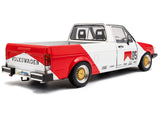 1983 Volkswagen Caddy MK 1 Pickup Truck "Red Cowboy Racing Tribute" White and Red 1/18 Diecast Model by Solido