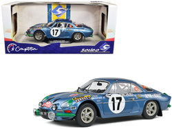 Alpine A110 1600S #17 Bernard Darniche - Alain Mahe "Rallye de Monte-Carlo" (1972) "Competition" Series 1/18 Diecast Model Car by Solido