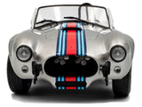 1965 Shelby Cobra 427 MKII "Solido Works M Racing Tribute" Gray Metallic with Stripes 1/18 Diecast Model Car by Solido
