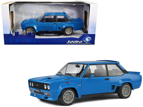 1980 Fiat 131 Abarth Blue 1/18 Diecast Model Car by Solido