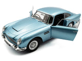 1964 Aston Martin DB5 RHD (Right Hand Drive) Light Blue Metallic 1/18 Diecast Model Car by Solido
