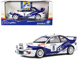Subaru Impreza S5 WRC99 #8 Valentino Rossi - Carlo Cassina "Rally Azimut Di Monza" (2000) "Competition" Series 1/18 Diecast Model Car by Solido