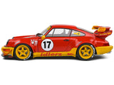 2016 RWB Bodykit (Porsche) #17 "Maty’s Idlers" Red and Yellow with Graphics 1/18 Diecast Model Car by Solido