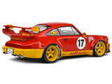 2016 RWB Bodykit (Porsche) #17 "Maty’s Idlers" Red and Yellow with Graphics 1/18 Diecast Model Car by Solido