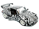 2022 RWB Bodykit (Porsche) #13 "The Zebra" Black and White Striped 1/18 Diecast Model Car by Solido