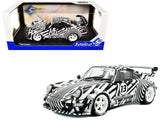 2022 RWB Bodykit (Porsche) #13 "The Zebra" Black and White Striped 1/18 Diecast Model Car by Solido