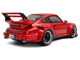 2024 RWB Bodykit (Porsche) "Taikano Kaishin" Red with Black Stripes 1/18 Diecast Model Car by Solido