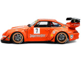 2020 RWB Bodykit (Porsche) #7 "Jagermeister" Orange with Graphics 1/18 Diecast Model Car by Solido