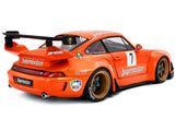 2020 RWB Bodykit (Porsche) #7 "Jagermeister" Orange with Graphics 1/18 Diecast Model Car by Solido