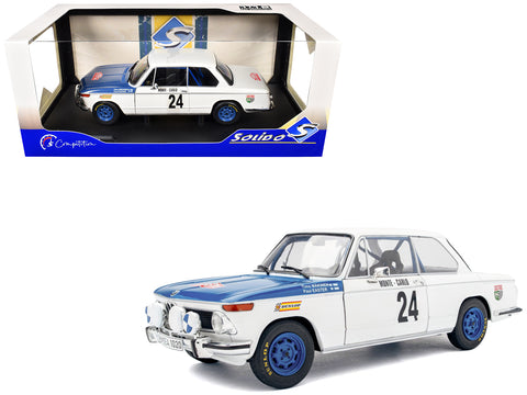 BMW 2002 Tii #24 Timo Makinen - Paul Easter 2nd Place "Rallye Monte-Carlo" (1969) "Competition" 1/18 Diecast Model Car by Solido