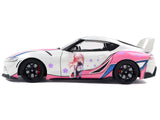 2024 Toyota GR Supra "Itasha" White with Graphics "StreetFighters" 1/18 Diecast Model Car by Solido