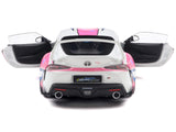2024 Toyota GR Supra "Itasha" White with Graphics "StreetFighters" 1/18 Diecast Model Car by Solido