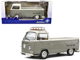 1968 Volkswagen T2 Pickup Truck Gray and White with Roof rack 1/18 Diecast Model by Solido