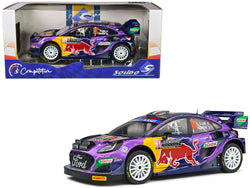Ford Puma Rally1 Hybrid #19 Sebastien Loeb - Isabelle Galmiche Champion "Rallye Montecarlo" (2022) "Competition" Series 1/18 Diecast Model Car by Solido