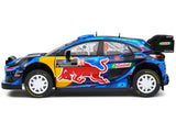 Ford Puma Rally1 Hybrid #8 Ott Tanak - Martin Jarveoja Winner "Rally Sweden" (2023) "Competition" Series 1/18 Diecast Model Car by Solido