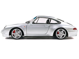 1996 Porsche 911 (993) 4S Polar Silver Metallic 1/18 Diecast Model Car by Solido