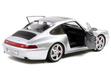 1996 Porsche 911 (993) 4S Polar Silver Metallic 1/18 Diecast Model Car by Solido