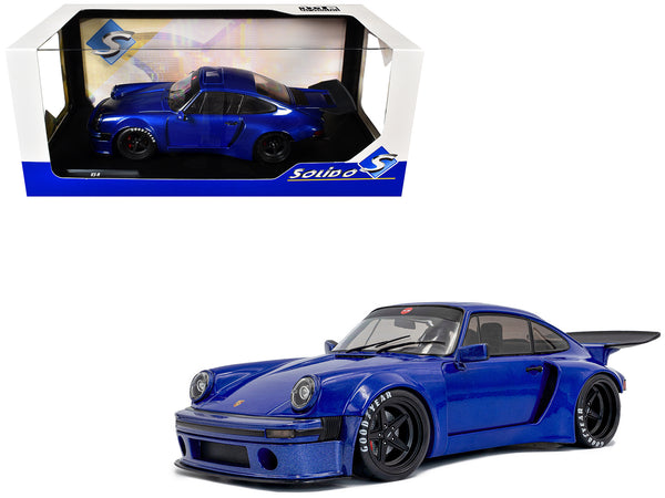 2024 Porsche 911 KS-R by Khyzyl Saleem Dark Blue Metallic 1/18 Diecast Model Car by Solido