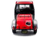 2024 Volkswagen Kool Kombi Sport Van with Trailer - Black and Silver with Red Stripe 1/18 Diecast Model by Solido