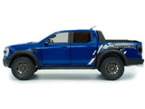 2024 Ford Ranger Raptor Pickup Truck Blue Lightning Metallic 1/18 Diecast Model Car by Solido