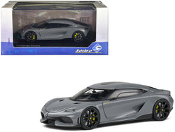 2021 Koenigsegg Gemera Hybrid 2+2 Coupe Gray 1/43 Diecast Model Car by Solido