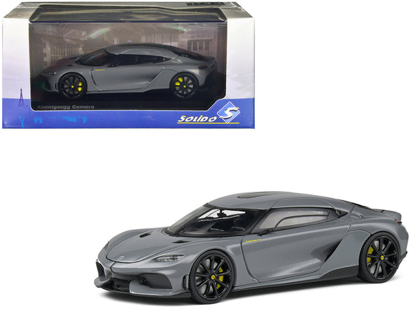 2021 Koenigsegg Gemera Hybrid 2+2 Coupe Gray 1/43 Diecast Model Car by Solido