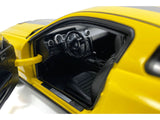 2007 Ford Shelby GT500 Yellow with Silver Stripes "Shelby Collectibles" Series 1/18 Diecast Model Car by ACME