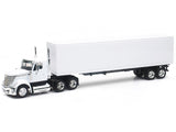 International LoneStar Truck with Dry Goods Trailer White "Long Haul Truckers" Series 1/43 Diecast Model by New Ray