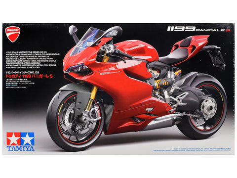 Ducati 1199 Panigale S Motorcycle 1/12 Scale Plastic Model Kit by Tamiya