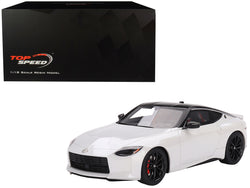 2023 Nissan Z Performance Everest White with Black Top 1/18 Model Car by Top Speed