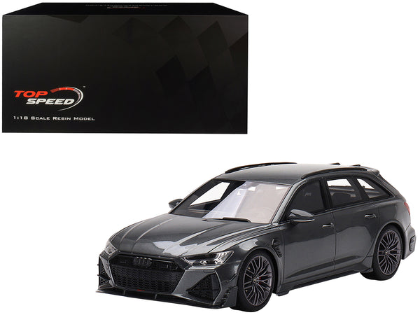 Audi ABT RS6-R Daytona Gray Metallic 1/18 Model Car by Top Speed