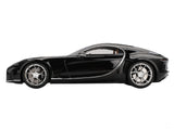 Bugatti Atlantic Concept Nocturne Black 1/18 Model Car by Top Speed