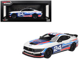 Ford Mustang Dark Horse #24 "Ford Performance Racing School" White with Graphics 1/18 Model Car by Top Speed