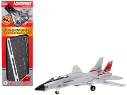 Grumman F-14A Tomcat Fighter Aircraft "VF-31 Tomcatters" and Section L of USS Enterprise (CVN-65) Aircraft Carrier Display Deck "Legendary F-14 Tomcat" Series 1/200 Diecast Model by Forces of Valor